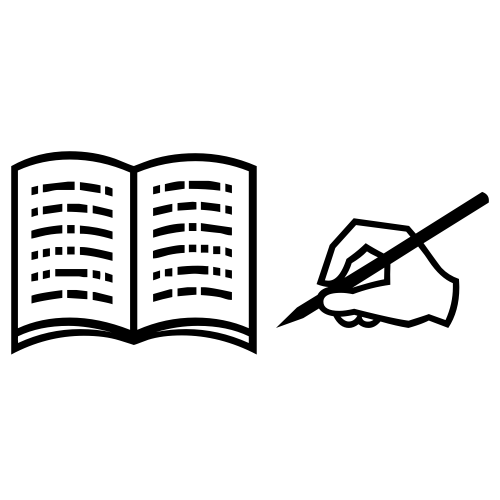 📖✍ Emoji Domain black and white Symbola rendering